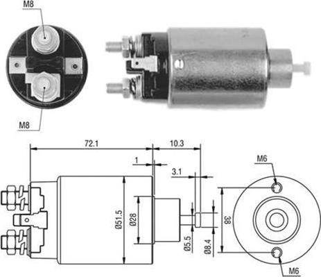 Magneti Marelli 940113050397 - Contacteur, démarreur cwaw.fr