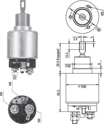 Magneti Marelli 940113050344 - Contacteur, démarreur cwaw.fr