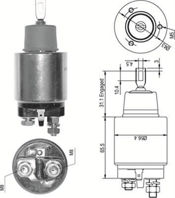 Magneti Marelli 940113050346 - Contacteur, démarreur cwaw.fr