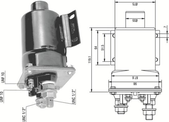 Magneti Marelli 940113050341 - Contacteur, démarreur cwaw.fr