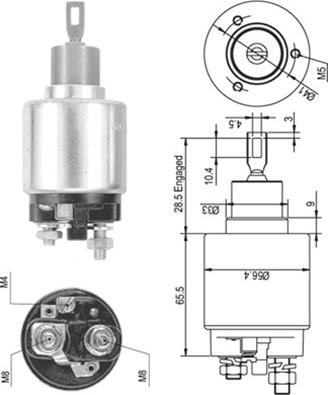 Magneti Marelli 940113050342 - Contacteur, démarreur cwaw.fr