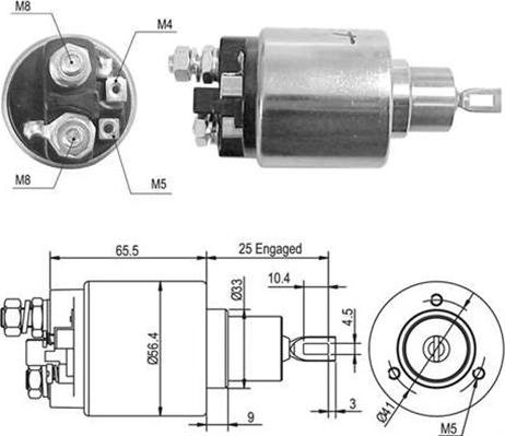 Magneti Marelli 940113050362 - Contacteur, démarreur cwaw.fr