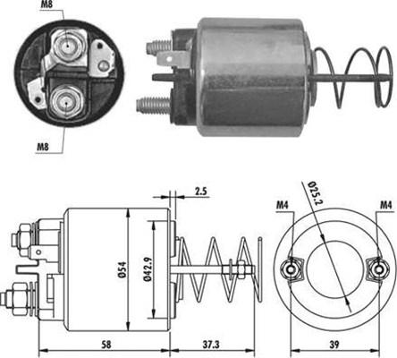 Magneti Marelli 940113050386 - Contacteur, démarreur cwaw.fr