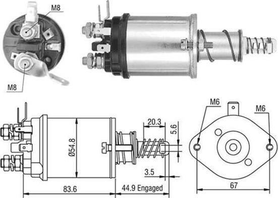 Magneti Marelli 940113050388 - Contacteur, démarreur cwaw.fr