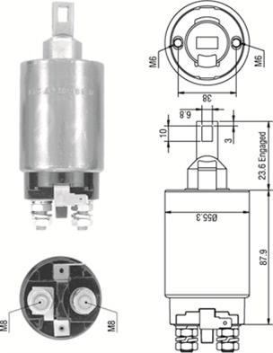 Magneti Marelli 940113050335 - Contacteur, démarreur cwaw.fr