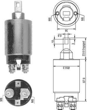 Magneti Marelli 940113050330 - Contacteur, démarreur cwaw.fr