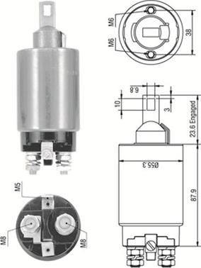 Magneti Marelli 940113050333 - Contacteur, démarreur cwaw.fr