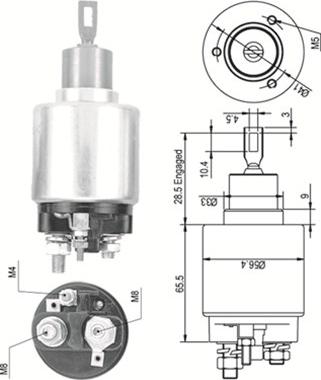 Magneti Marelli 940113050326 - Contacteur, démarreur cwaw.fr