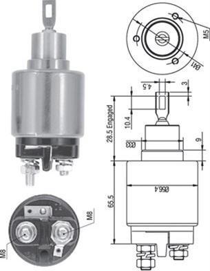 Magneti Marelli 940113050322 - Contacteur, démarreur cwaw.fr