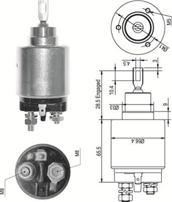 Magneti Marelli 940113050327 - Contacteur, démarreur cwaw.fr