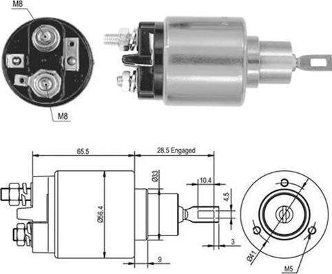 Magneti Marelli 940113050379 - Contacteur, démarreur cwaw.fr