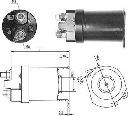 Magneti Marelli 940113050377 - Contacteur, démarreur cwaw.fr