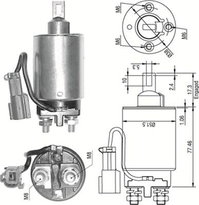 Magneti Marelli 940113050292 - Contacteur, démarreur cwaw.fr