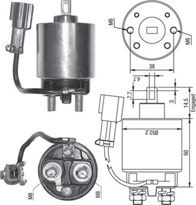 Magneti Marelli 940113050244 - Contacteur, démarreur cwaw.fr