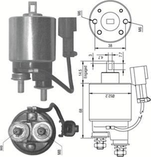 Magneti Marelli 940113050243 - Contacteur, démarreur cwaw.fr