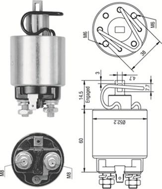 Magneti Marelli 940113050242 - Contacteur, démarreur cwaw.fr