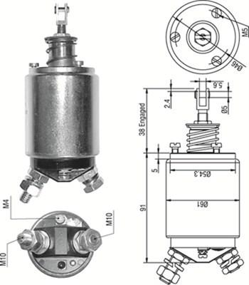 Magneti Marelli 940113050254 - Contacteur, démarreur cwaw.fr