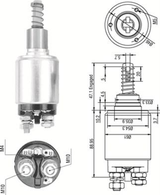 Magneti Marelli 940113050257 - Contacteur, démarreur cwaw.fr