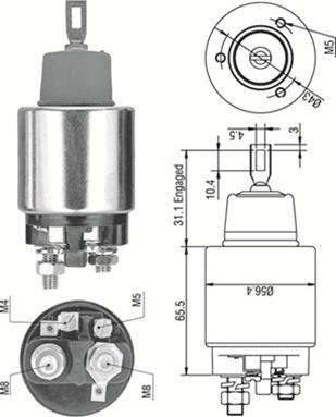 Magneti Marelli 940113050269 - Contacteur, démarreur cwaw.fr