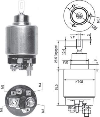 Magneti Marelli 940113050268 - Contacteur, démarreur cwaw.fr