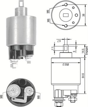 Magneti Marelli 940113050239 - Contacteur, démarreur cwaw.fr