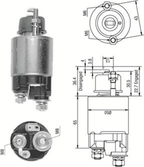 Magneti Marelli 940113050231 - Contacteur, démarreur cwaw.fr