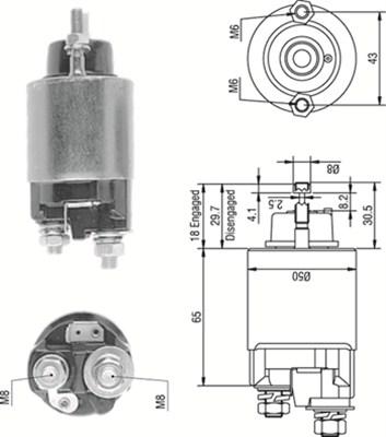 Magneti Marelli 940113050233 - Contacteur, démarreur cwaw.fr