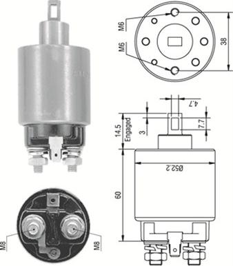 Magneti Marelli 940113050237 - Contacteur, démarreur cwaw.fr