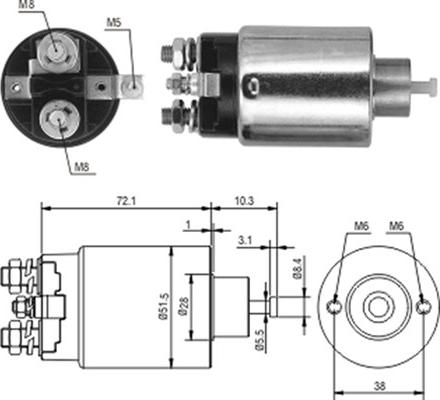 Magneti Marelli 940113050224 - Contacteur, démarreur cwaw.fr