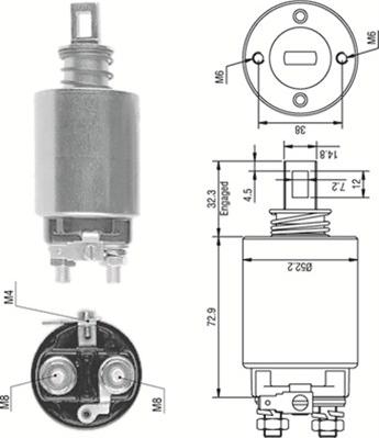 Magneti Marelli 940113050279 - Contacteur, démarreur cwaw.fr