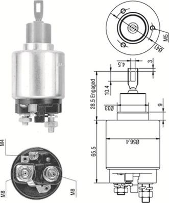 Magneti Marelli 940113050274 - Contacteur, démarreur cwaw.fr