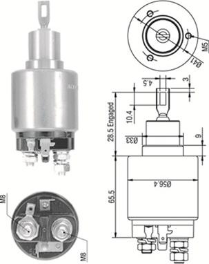 Magneti Marelli 940113050270 - Contacteur, démarreur cwaw.fr