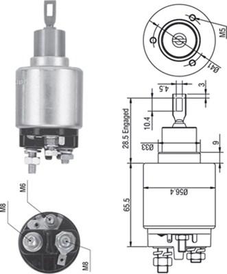 Magneti Marelli 940113050271 - Contacteur, démarreur cwaw.fr