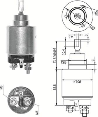 Magneti Marelli 940113050273 - Contacteur, démarreur cwaw.fr