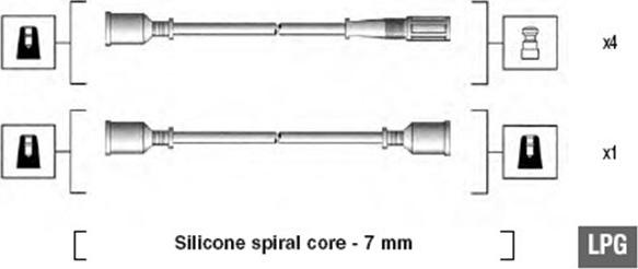 Magneti Marelli 941095000580 - Kit de câbles d'allumage cwaw.fr