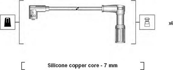 Magneti Marelli 941095770615 - Kit de câbles d'allumage cwaw.fr