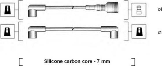 Magneti Marelli 941044060500 - Kit de câbles d'allumage cwaw.fr