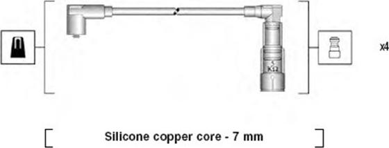Magneti Marelli 941045320519 - Kit de câbles d'allumage cwaw.fr