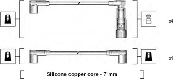 Magneti Marelli 941045200508 - Kit de câbles d'allumage cwaw.fr