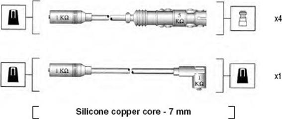 Magneti Marelli 941055050530 - Kit de câbles d'allumage cwaw.fr