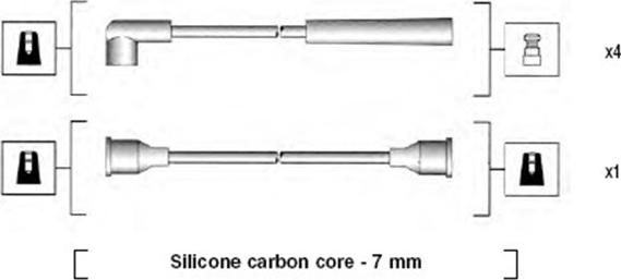 Magneti Marelli 941185010765 - Kit de câbles d'allumage cwaw.fr