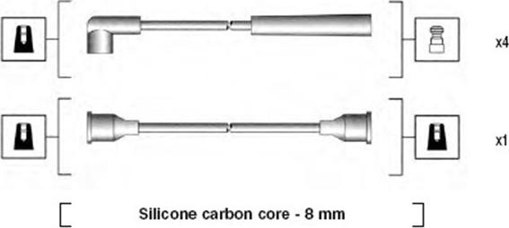 Magneti Marelli 941185080769 - Kit de câbles d'allumage cwaw.fr