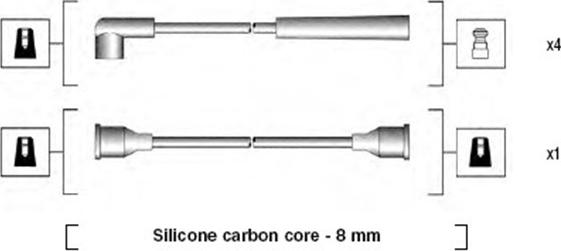 Magneti Marelli 941185070768 - Kit de câbles d'allumage cwaw.fr