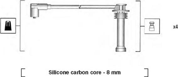 Magneti Marelli 941185360787 - Kit de câbles d'allumage cwaw.fr