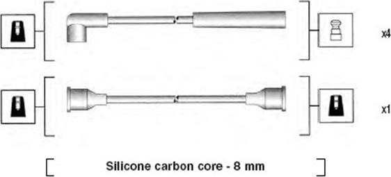 Magneti Marelli 941185220778 - Kit de câbles d'allumage cwaw.fr