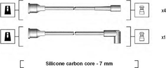 Magneti Marelli 941135080697 - Kit de câbles d'allumage cwaw.fr