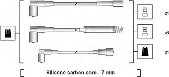 Magneti Marelli 941125440692 - Kit de câbles d'allumage cwaw.fr