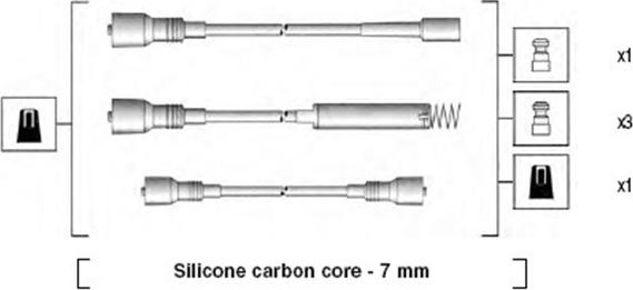 Magneti Marelli 941125430691 - Kit de câbles d'allumage cwaw.fr