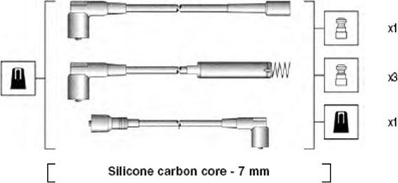 Magneti Marelli 941125140668 - Kit de câbles d'allumage cwaw.fr