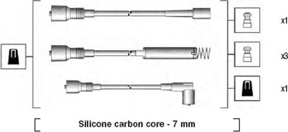 Magneti Marelli 941125160670 - Kit de câbles d'allumage cwaw.fr